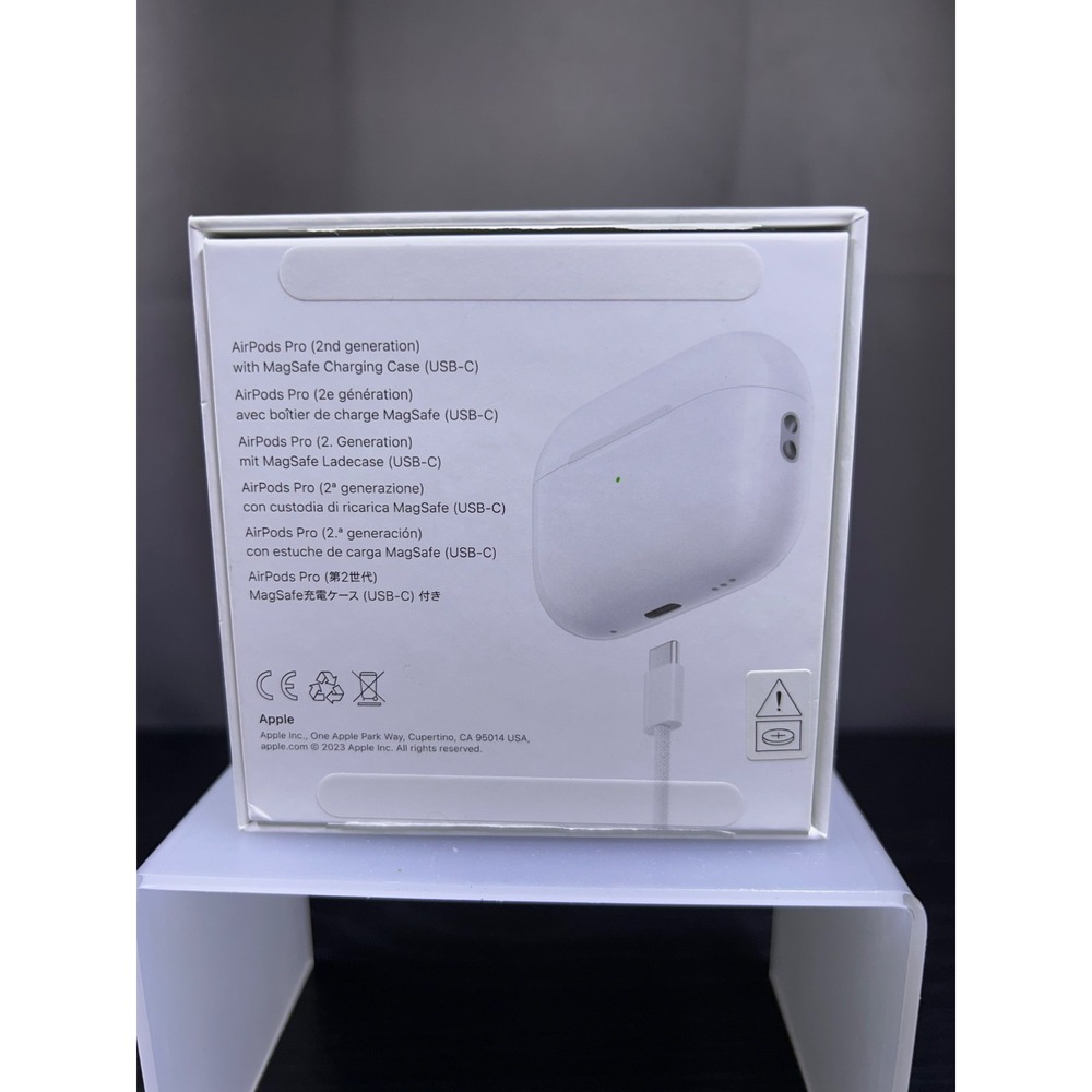 Apple Airpods Pro 2nd Gen BOX ONLY w/Original Inserts+Manuals A3047/A3048/A2968 - Picture 3 of 9